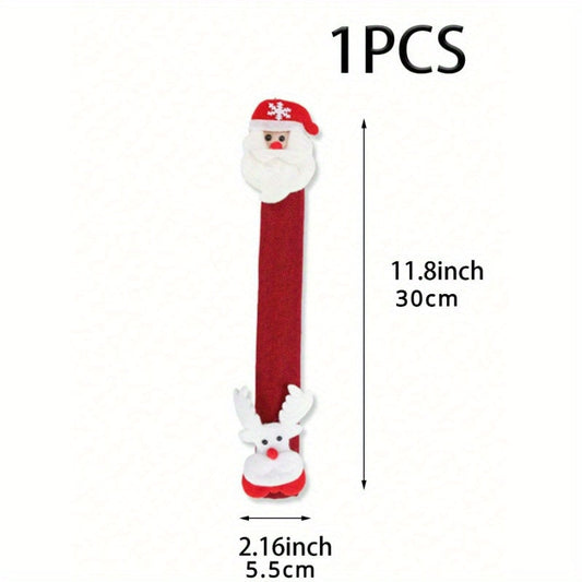 Rynx | Festive Christmas Oven and Fridge Handle Cover – Battery-Free Polyester, Ideal for Holiday Home Decor