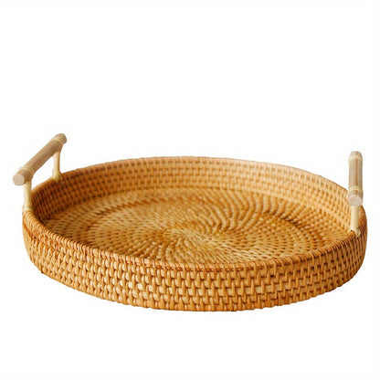 Rynx | RattanTray - Rattan Underlay Plate with Handle