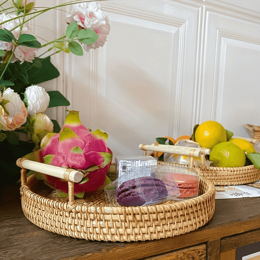 Rynx | RattanTray - Rattan Underlay Plate with Handle