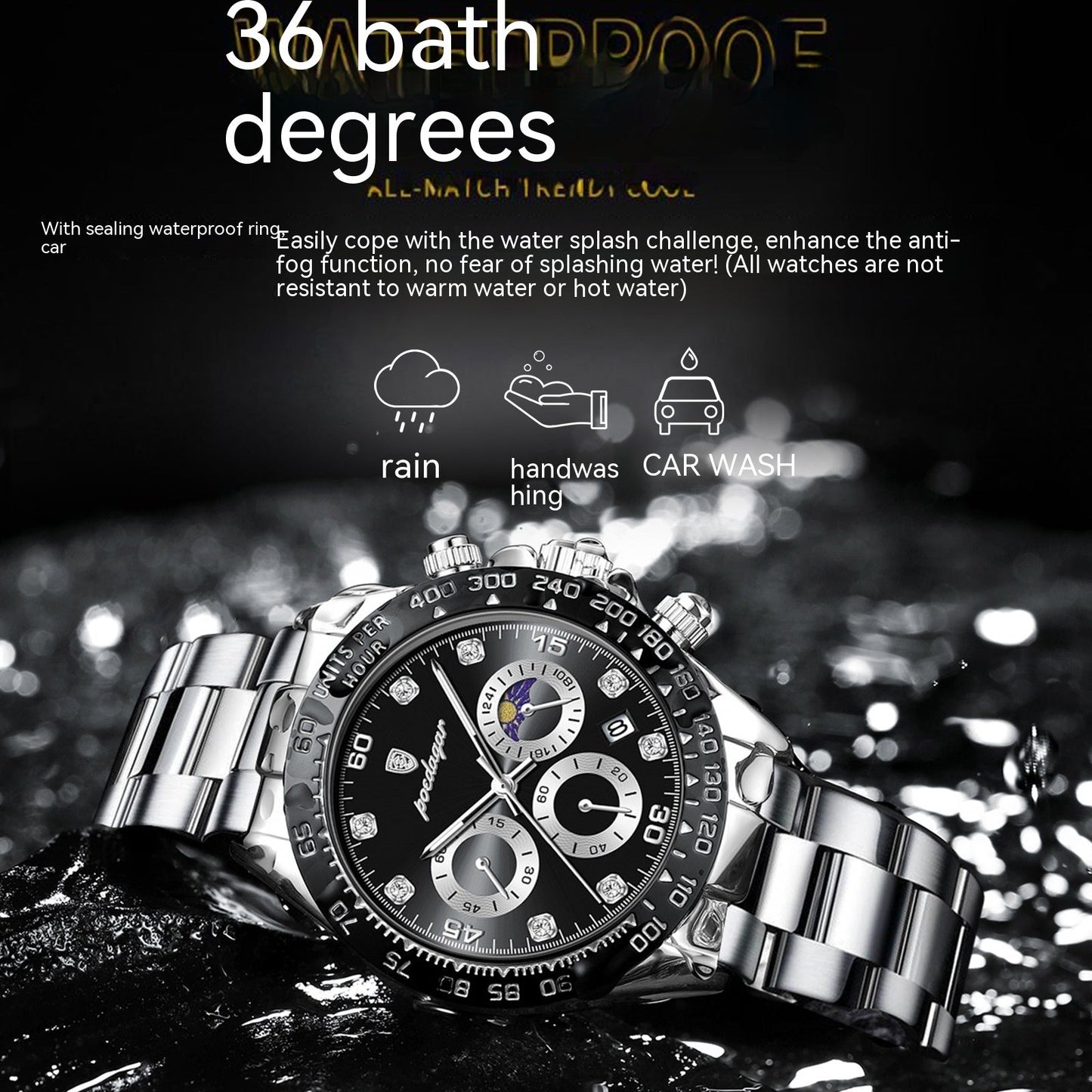 Rynx | Men's Multi-functional Fashionable Waterproof Quartz Watch