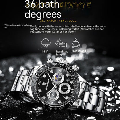 Rynx | Men's Multi-functional Fashionable Waterproof Quartz Watch