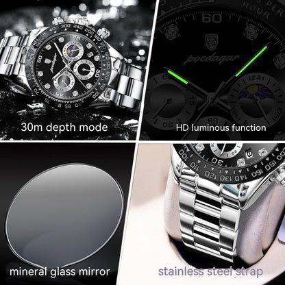 Rynx | Men's Multi-functional Fashionable Waterproof Quartz Watch
