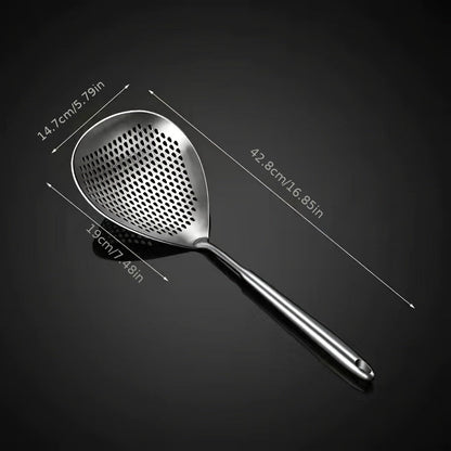Rynx | Eid Al-Adha Large Stainless Steel Colander Skimmer – Durable Strainer for Frying & Hot Pot