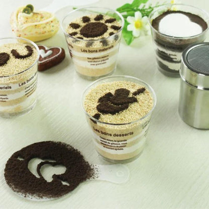 Rynx | 19-piece Latte Art and Cake Decoration Template Set