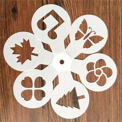 Rynx | 19-piece Latte Art and Cake Decoration Template Set