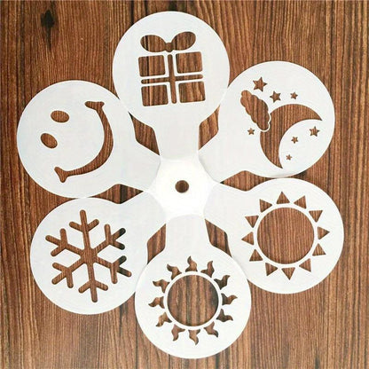 Rynx | 19-piece Latte Art and Cake Decoration Template Set
