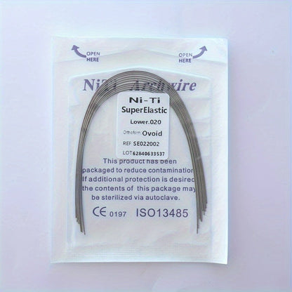 Rynx | Ni-Ti Superelastic Archwire 014 Upper, 012 Lower - Ovoid Ref. S50212034, CE 0197 ISO13485 Certified