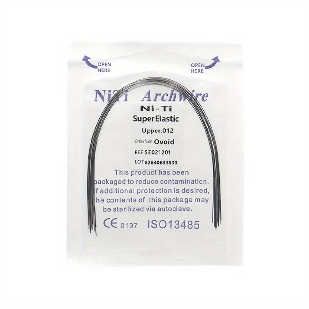 Rynx | Ni-Ti Superelastic Archwire 014 Upper, 012 Lower - Ovoid Ref. S50212034, CE 0197 ISO13485 Certified 0.012Upper