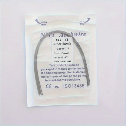 Rynx | Ni-Ti Superelastic Archwire 014 Upper, 012 Lower - Ovoid Ref. S50212034, CE 0197 ISO13485 Certified