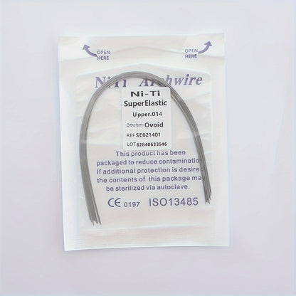 Rynx | Ni-Ti Superelastic Archwire 014 Upper, 012 Lower - Ovoid Ref. S50212034, CE 0197 ISO13485 Certified 0.014Upper