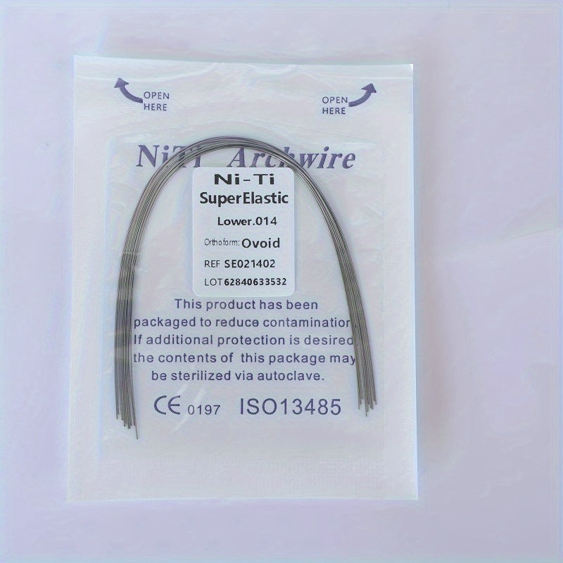 Rynx | Ni-Ti Superelastic Archwire 014 Upper, 012 Lower - Ovoid Ref. S50212034, CE 0197 ISO13485 Certified