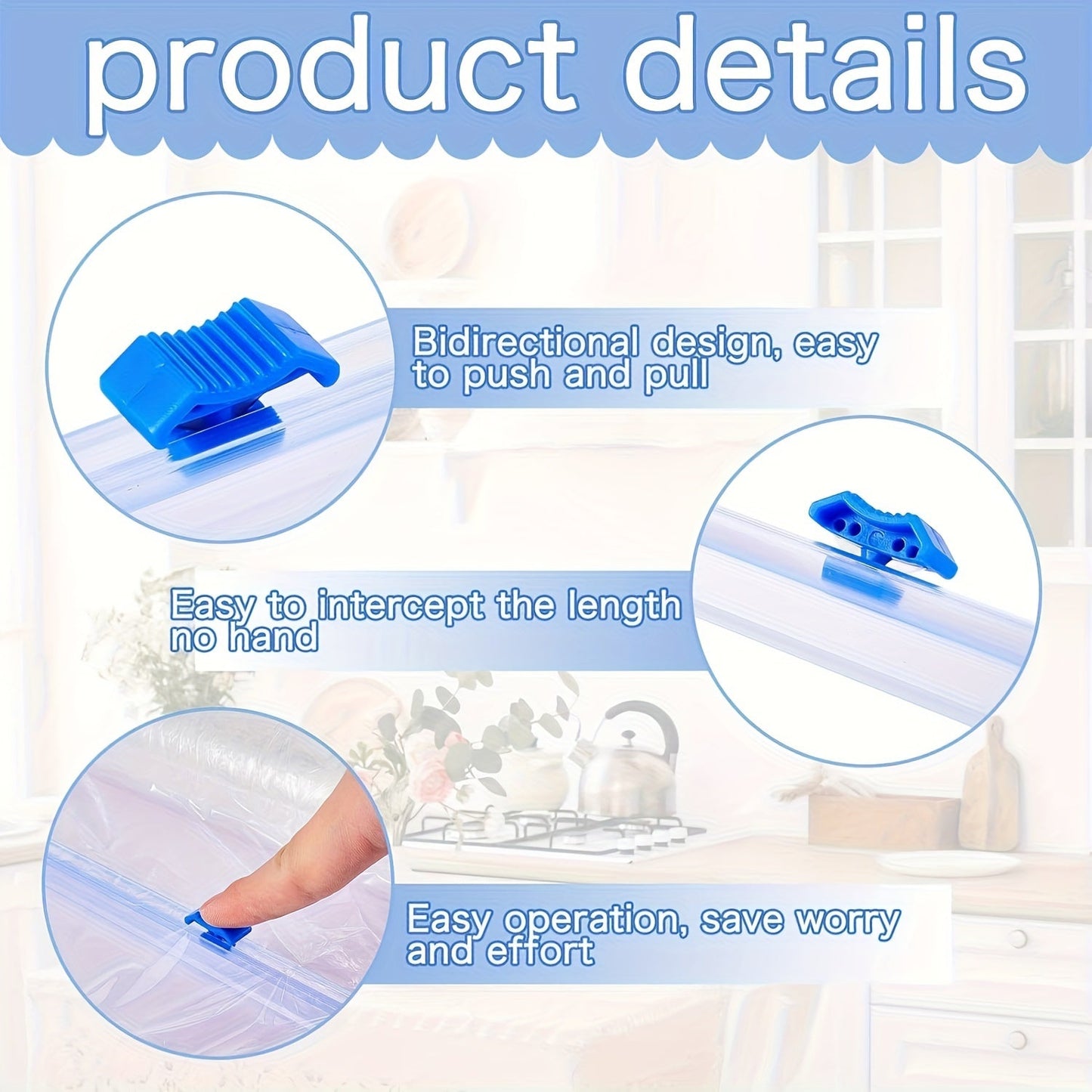 Rynx | Multi-Purpose Plastic Wrap Dispenser with Slide Cutter - Reusable Cling Film and Aluminum Foil Cutting Tool - Safe for Food Contact, Kitchen Essential