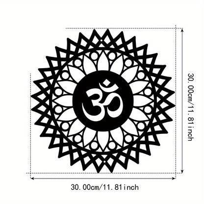 Rynx | MandalaDecor - 30.0 cm metal om symbol