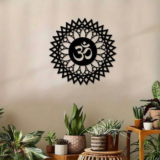 Rynx | MandalaDecor - 30.0 cm metal om symbol