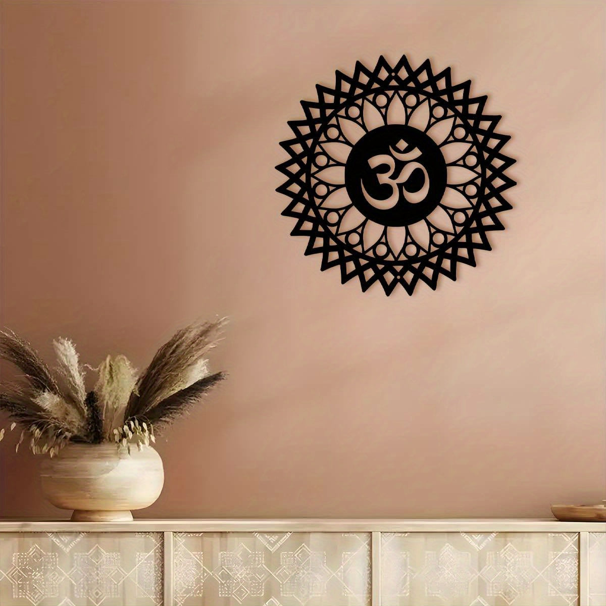 Rynx | MandalaDecor - 30.0 cm metal om symbol