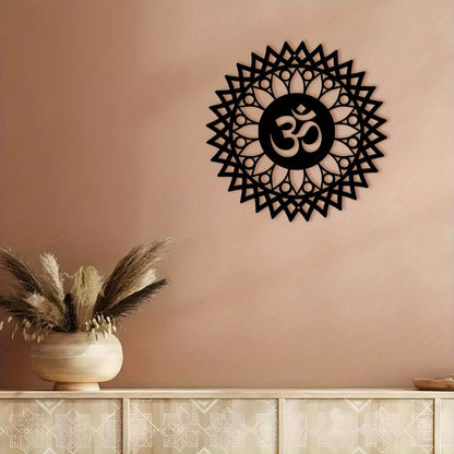 Rynx | MandalaDecor - 30.0 cm metal om symbol