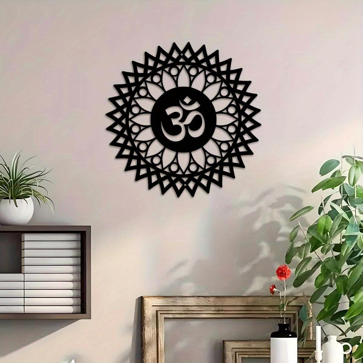 Rynx | MandalaDecor - 30.0 cm metal om symbol