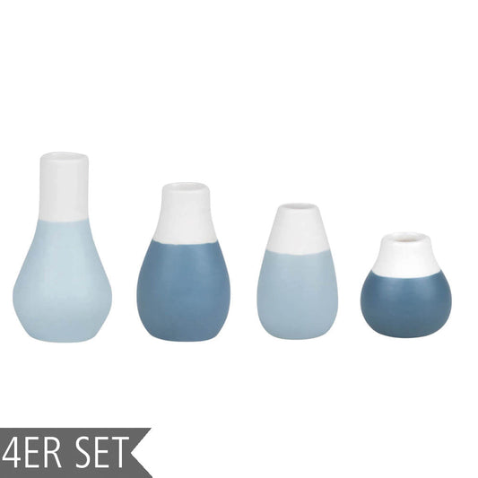 Rynx | Mini Pastel Vases 4-piece Set Blue Tones