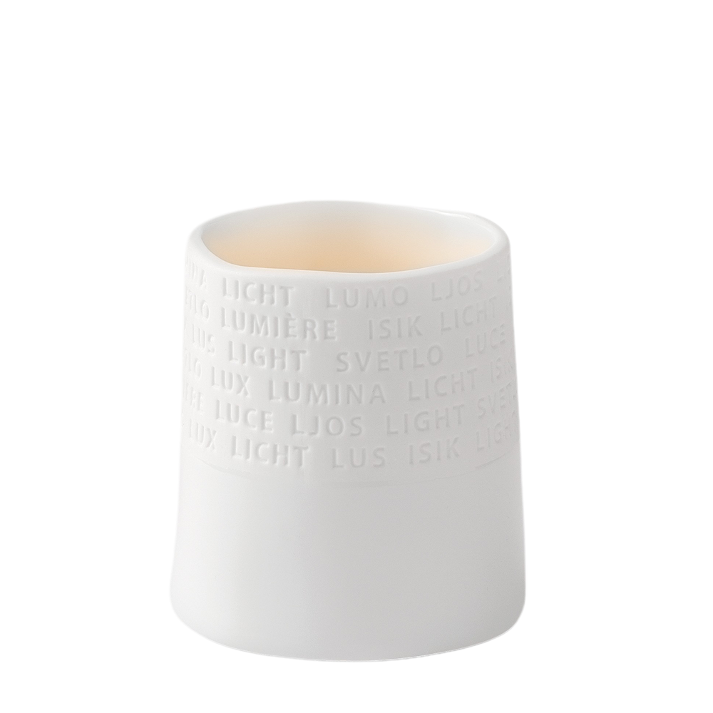 Rynx | Room Poetry Tealight Holder Text above