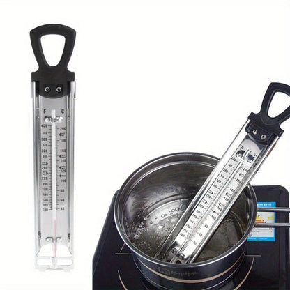 Rynx | Precision Stainless Steel Kitchen Thermometer - Durable 400 Series with ABS Handle, Ideal for Cooking, Baking & Candy Making