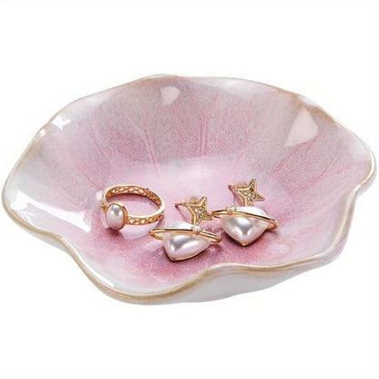 Rynx | LotusTray - Ceramic Lotus Leaf Jewelry Box | For Rings, Keys & Odds and Ends