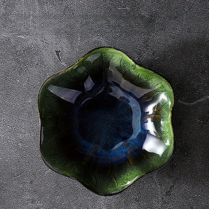 Rynx | LotusTray - Ceramic Lotus Leaf Jewelry Box | For Rings, Keys & Odds and Ends