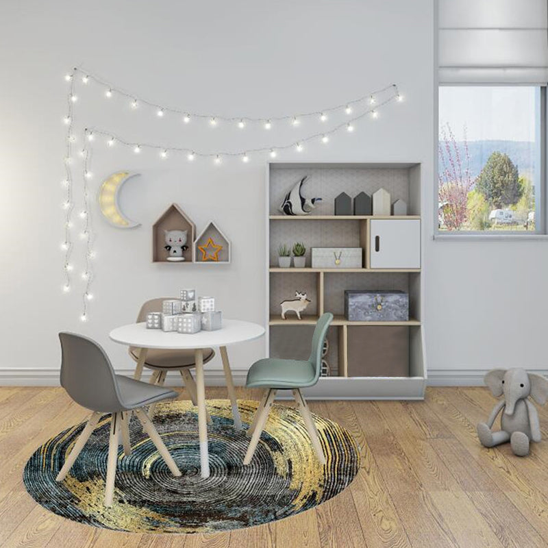 Rynx | Unusual Watercolor Pattern Rug Multicolor Modernist Rug Polyester Washable Pet Friendly Anti-Slip Carpet for Bedroom