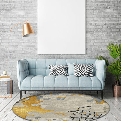 Rynx | Unusual Watercolor Pattern Rug Multicolor Modernist Rug Polyester Washable Pet Friendly Anti-Slip Carpet for Bedroom