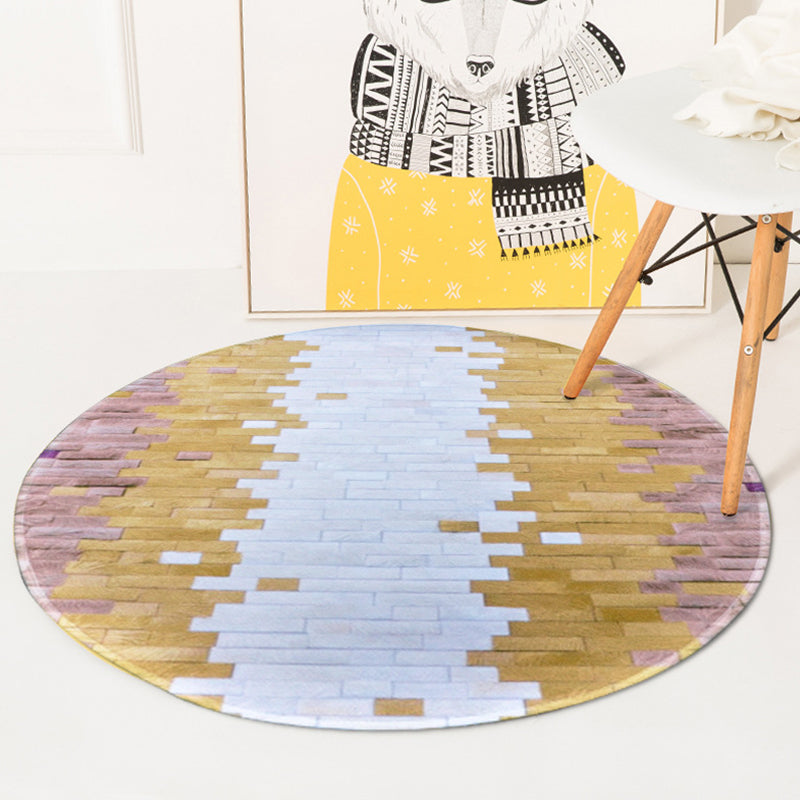 Rynx | Stylish Geometric Pattern Rug Multicolor Modernist Rug Polyester Washable Pet Friendly Anti-Slip Carpet for Bedroom