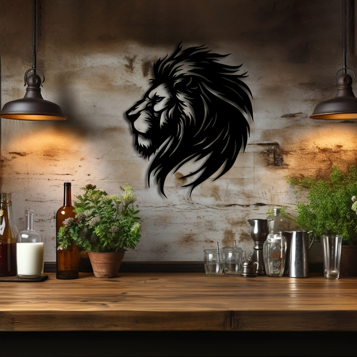 Rynx | LionArt - Rustic Lion Head Wall Art