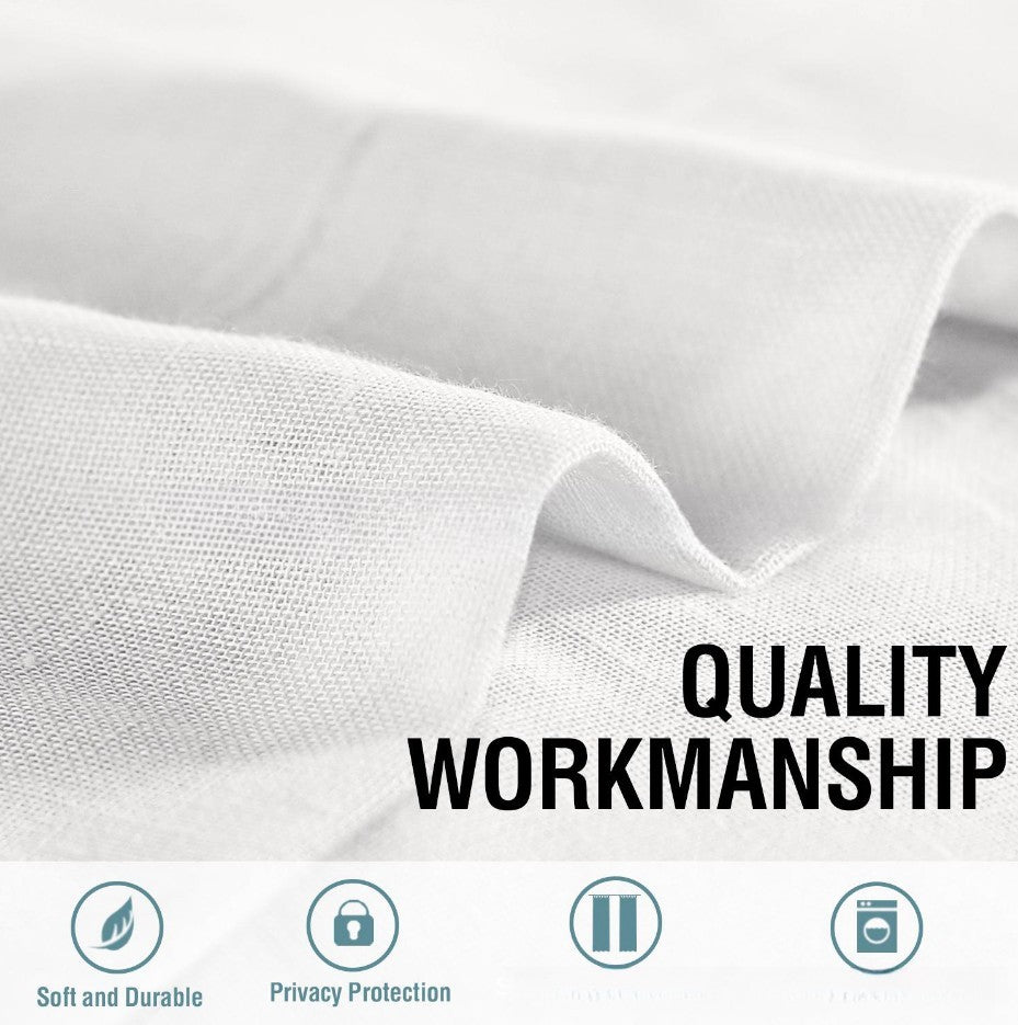 Rynx | Linen Yarn Curtain Transparent Window Screen