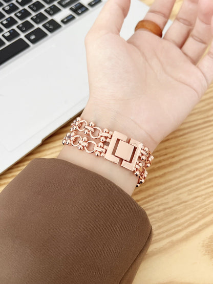 Rynx | New Chinese metal circle watch double chain