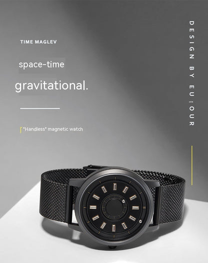 Rynx | Men's magnetic watch quartz original strap 40mm stainless steel strap