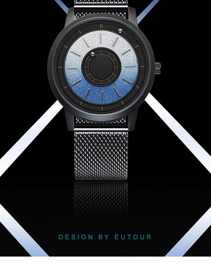 Rynx | Men's magnetic watch quartz original strap 40mm stainless steel strap