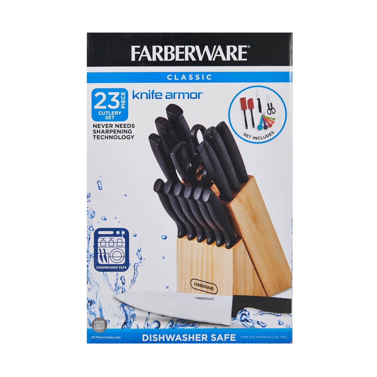 Rynx | 23-piece set in stainless steel cutlery and utensils - Never needs sharpening Dishwasher safe