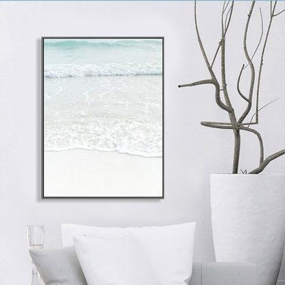Rynx | Beige Sea-water Wall Decoration Tropical Style Texture Canvas Print for Dining Room