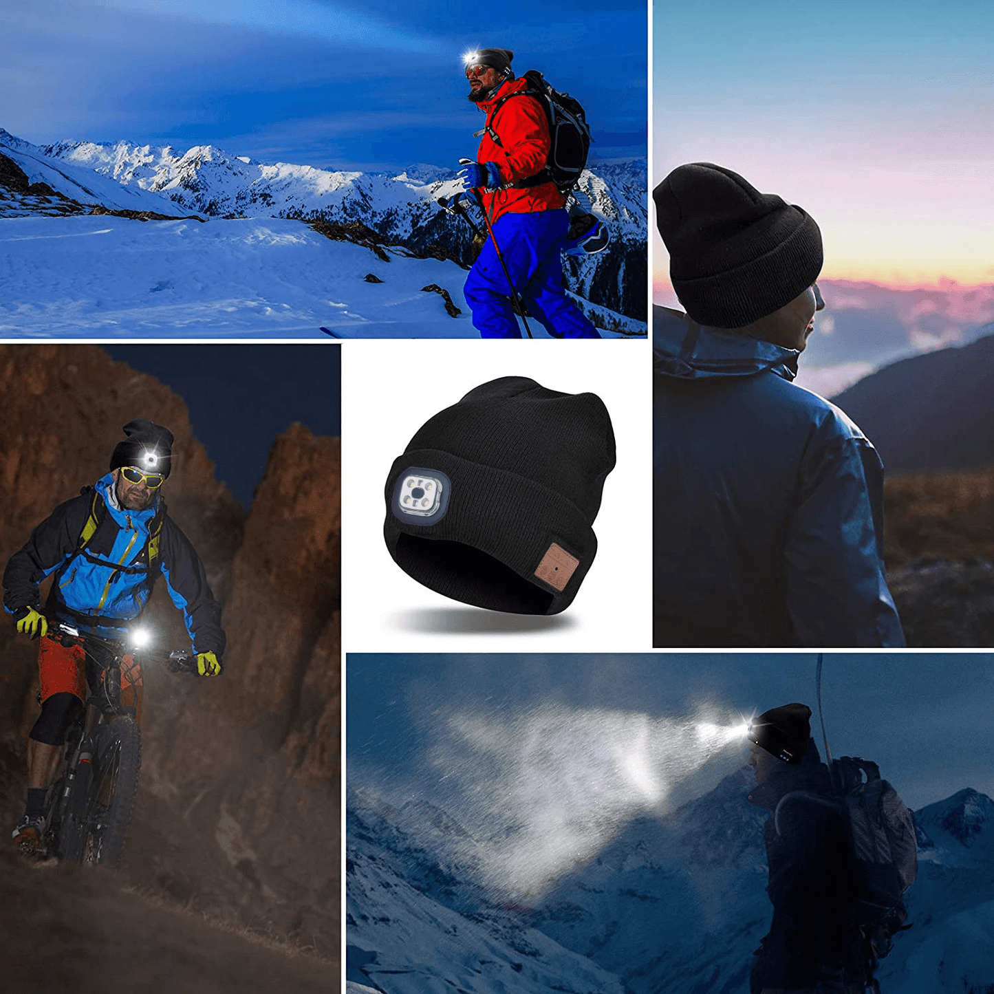 Rynx | Bluetooth Knitted Hat Outdoor Night Running Night Fishing Led Light