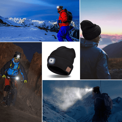Rynx | Bluetooth Knitted Hat Outdoor Night Running Night Fishing Led Light