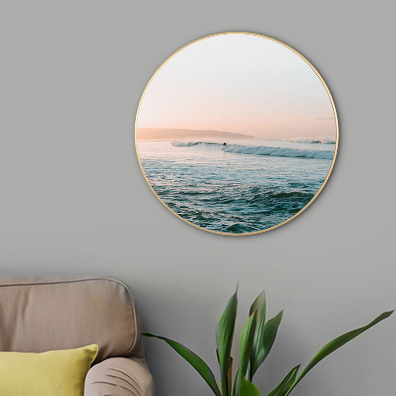 Rynx | Sea Golf View Canvas Print Blue Tropical Style Painting for Living Room, Multiple Sizes