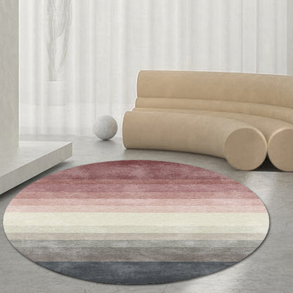 Rynx | Multicolor Ombre Pattern Rug Polyester Modern Rug Washable Anti-Slip Pet Friendly Area Rug for Living Room