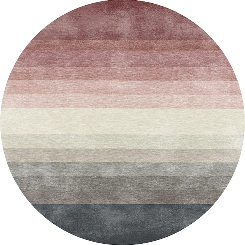 Rynx | Multicolor Ombre Pattern Rug Polyester Modern Rug Washable Anti-Slip Pet Friendly Area Rug for Living Room