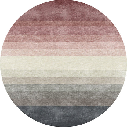 Rynx | Multicolor Ombre Pattern Rug Polyester Modern Rug Washable Anti-Slip Pet Friendly Area Rug for Living Room