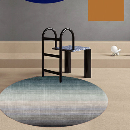 Rynx | Multicolor Ombre Pattern Rug Polyester Modern Rug Washable Anti-Slip Pet Friendly Area Rug for Living Room