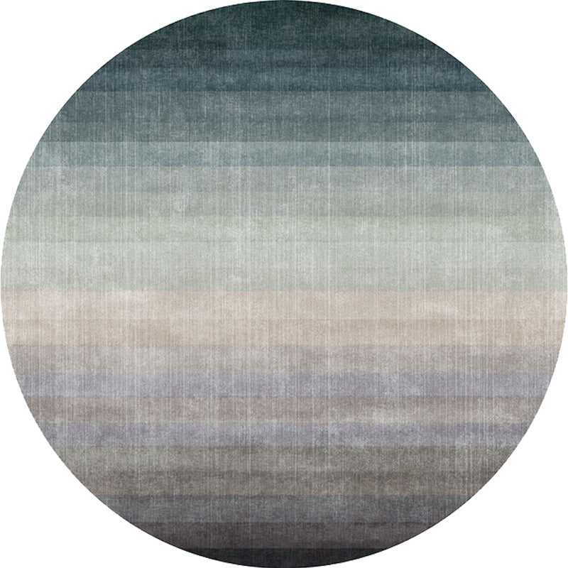 Rynx | Multicolor Ombre Pattern Rug Polyester Modern Rug Washable Anti-Slip Pet Friendly Area Rug for Living Room