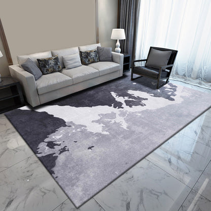 Rynx | Multicolor Brushstroke Pattern Rug Polyester Modern Rug Washable Anti-Slip Pet Friendly Area Rug for Living Room