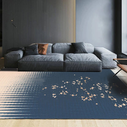 Rynx | Multicolor Ombre Pattern Rug Polyester Modern Rug Washable Anti-Slip Pet Friendly Area Rug for Living Room