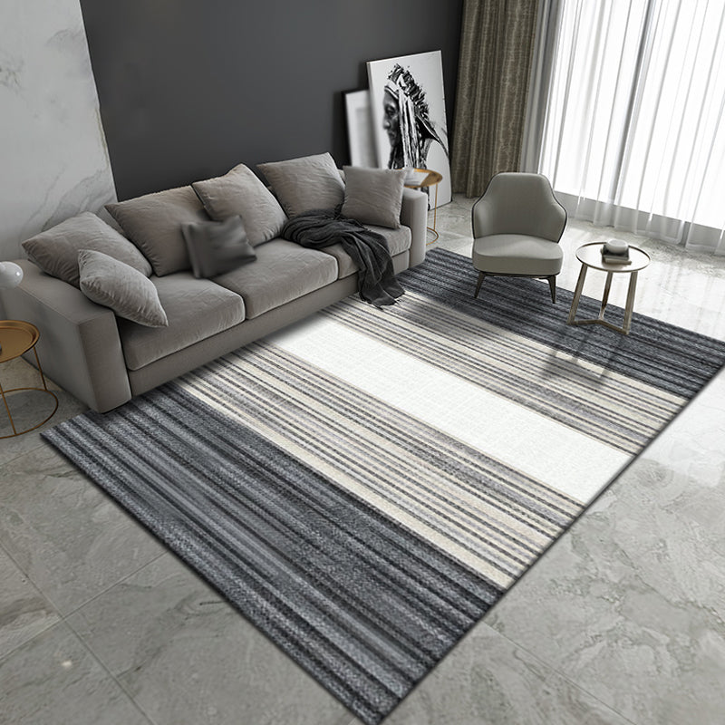 Rynx | Multicolor Ombre Pattern Rug Polyester Modern Rug Washable Anti-Slip Pet Friendly Area Rug for Living Room