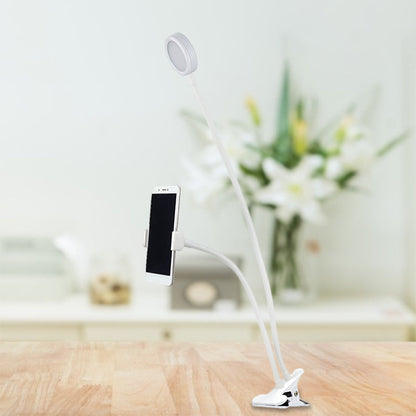 Rynx | Round Fill Flush Lamp Contemporary Metal Black/White LED Flexible Sink Lighting with Clip Base