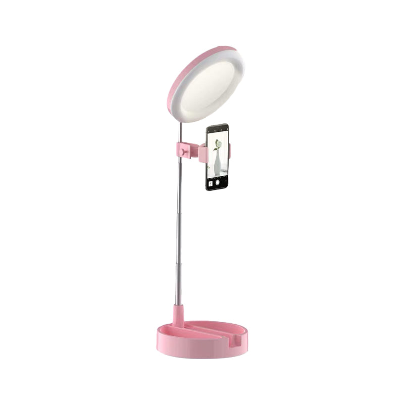 Rynx | Minimal Ring LED Make-Up Lighting Metal Phone Holder USB Fill Flush Lamp in Black/White/Pink