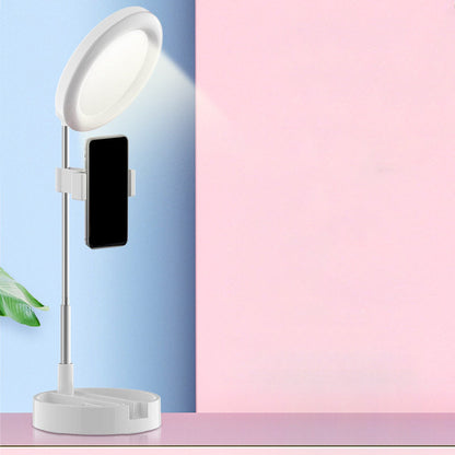 Rynx | Minimal Ring LED Make-Up Lighting Metal Phone Holder USB Fill Flush Lamp in Black/White/Pink